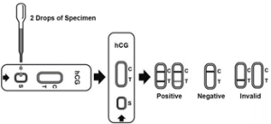 Velo hCG Pregnancy Rapid Test Cassette - Content 1